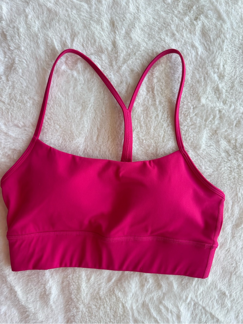 **lululemon Hot Pink Y-Back Sports Bra**